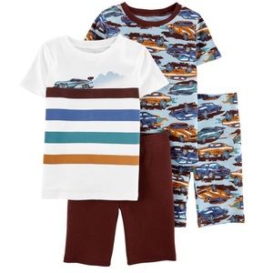 Carter’s Boys Race Cars Shirt Shorts Pajamas